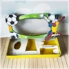 Elementos de kit mini confeiteiro e decoração tema futebol prontos para imprimir e recortar.