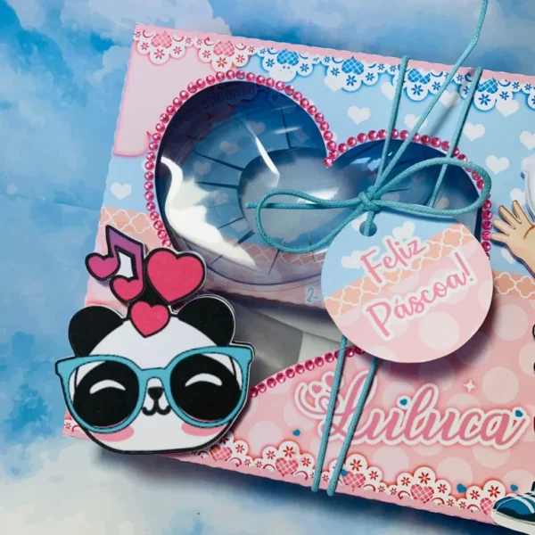 Itens personalizados para kit mini confeiteiro Luluca em arquivo digital Studio, PNG e PDF.
