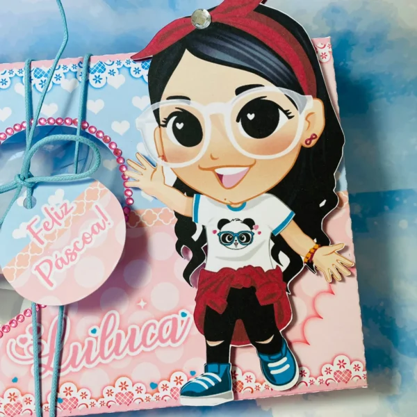 Kit mini confeiteiro e topper de bolo tema Luluca pronto para imprimir e recortar.