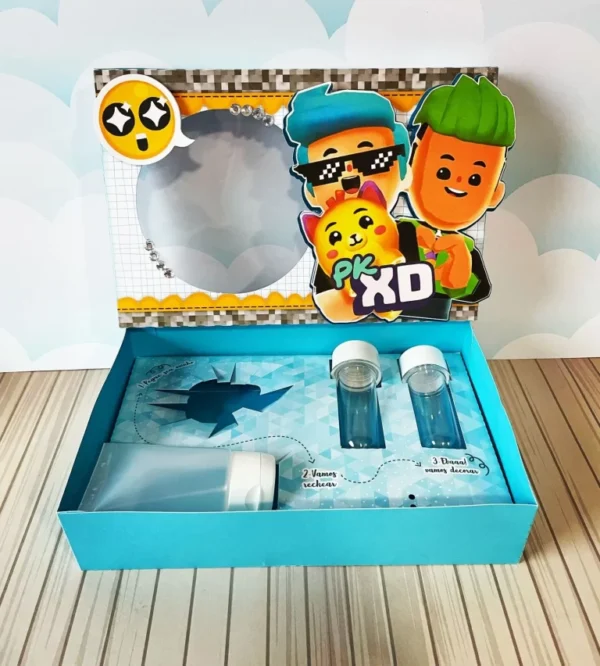 Elementos decorativos para kit Mini Confeiteiro PK XD nos formatos Studio, PNG e PDF para recortar.