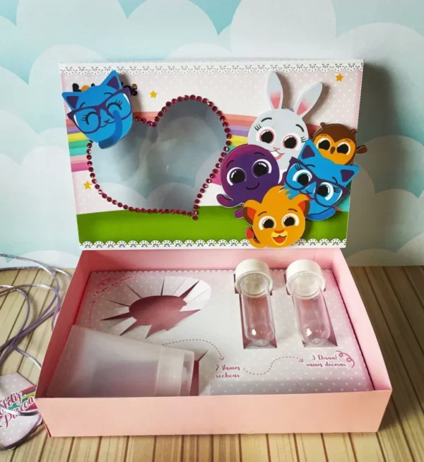 Itens personalizados para kit confeiteiro Bolofofos em arquivo digital Studio, PNG e PDF.