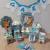 Kit de decoração de festa tema PK XD nos formatos Studio, PNG e PDF para imprimir e montar.
