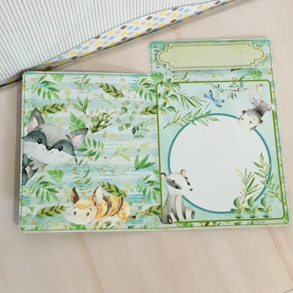 Moldes de scrapfesta para Tema de Aniversário Bosque Encantado no formato digital Studio para recortar.