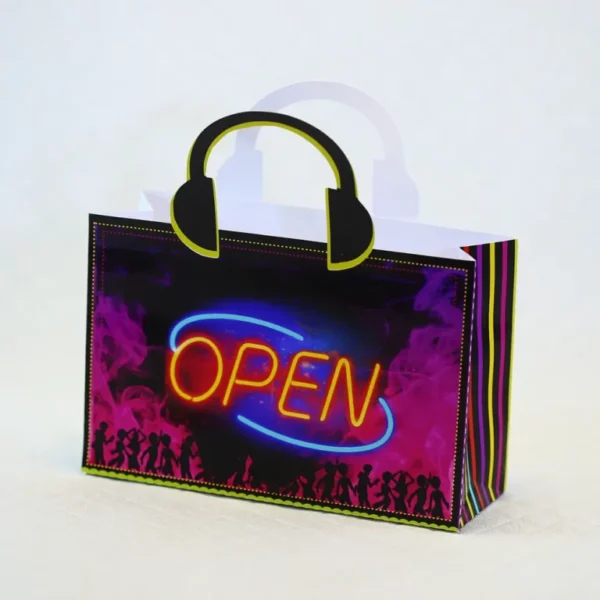 Itens personalizados para decoração de aniversário infantil neon em arquivo digital Studio e PDF.
