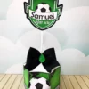 Itens personalizados para festa infantil de futebol em arquivo digital Studio, PNG e PDF.