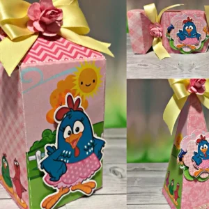 Arquivo digital para Silhouette no tema aniversário Galinha Pintadinha em formato Studio para papelaria personalizada.