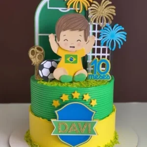 Arquivo digital de topo de bolo no tema Copa do Mundo em formato Silhouette Studio para scrapfesta.