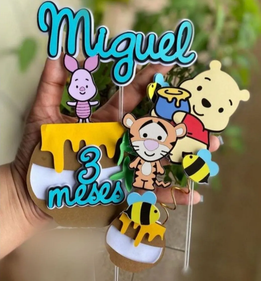 Kit Digital Ursinho Pooh: 10 Moldes de Caixas para Lembrancinhas