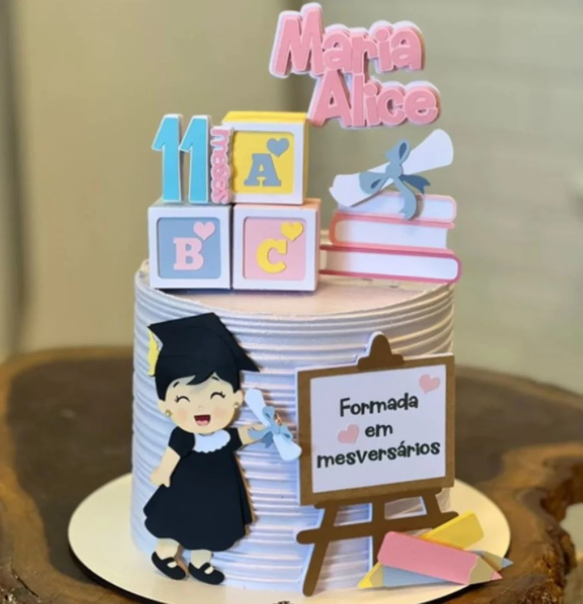 Topper formatura para imprimir studio