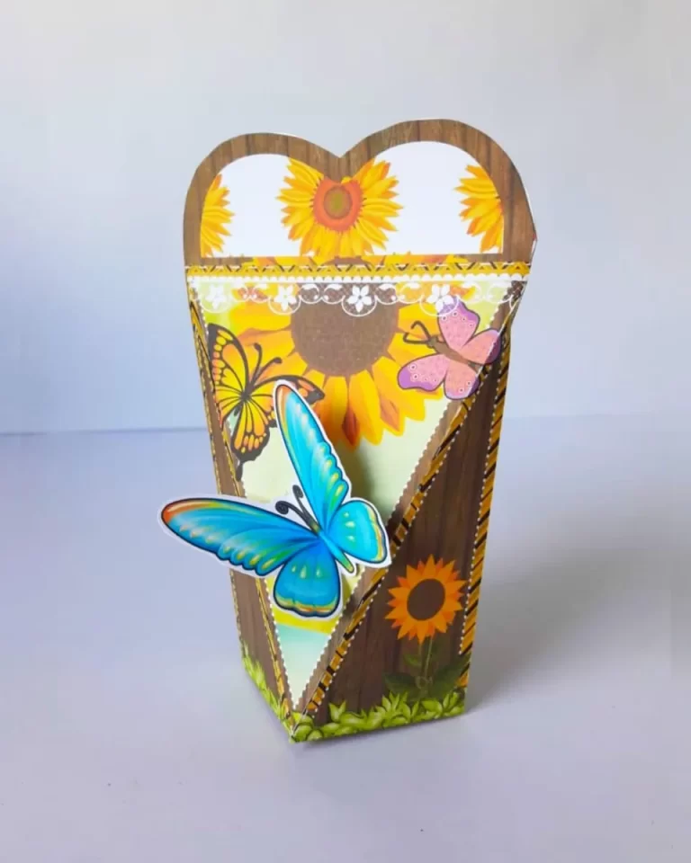 Kit digital de decoração para festas com topper e temas florais de Girassol.