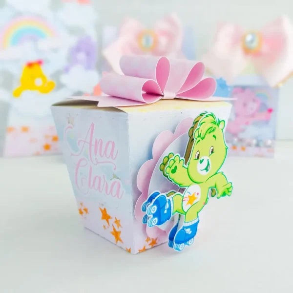 Quinto e último gabarito digital decorativo de aniversário Ursinhos Carinhosos em tons pastéis com encaixes precisos e contornos totalmente limpos para recortar.