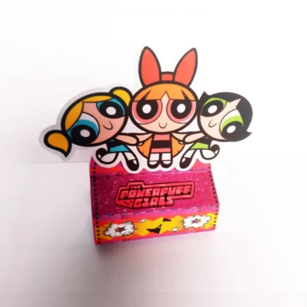 Arquivo digital para imprimir e cortar em casa decoração de festa e topper do tema As Meninas Superpoderosas.