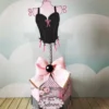 Kit digital de decoração para festas com topper e temas sensuais e elegantes de Chá de Lingerie.