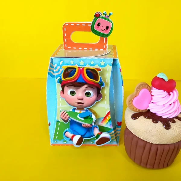 Caixinhas personalizadas do Cocomelon prontas para impressão e corte em Studio e PDF.