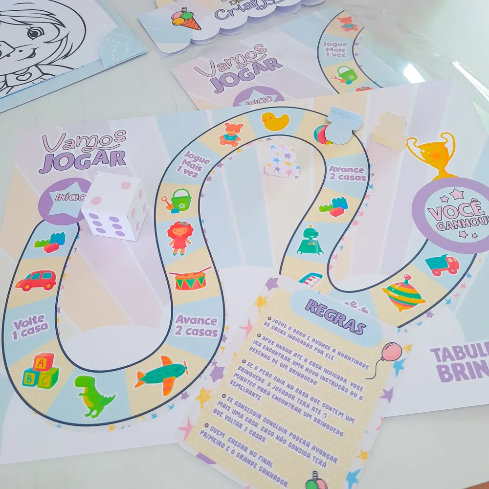 Moldes práticos de scrapfesta para lembrancinhas do Dia das Crianças em formato Studio e PDF.
