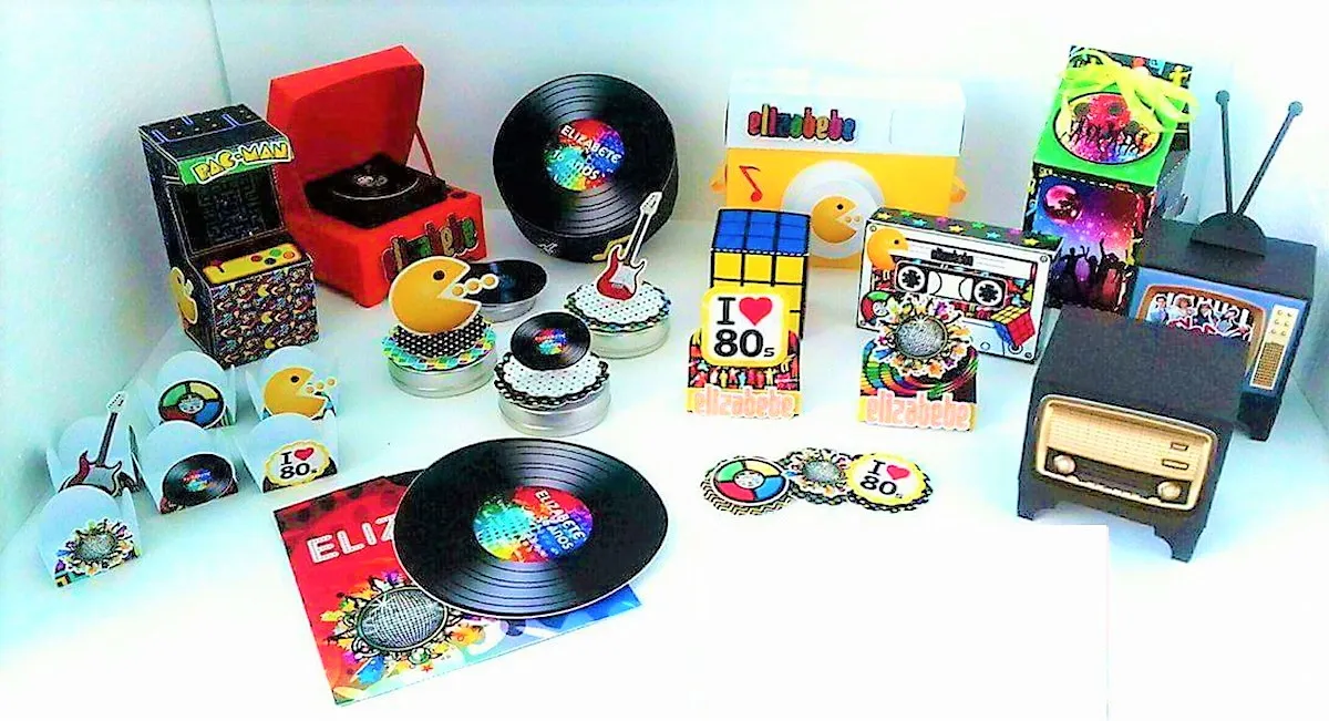 Arquivo digital de corte temático Anos 80 no formato Studio.