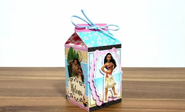 Moldes práticos de scrapfesta para lembrancinhas da Moana em formato Silhouette Studio.