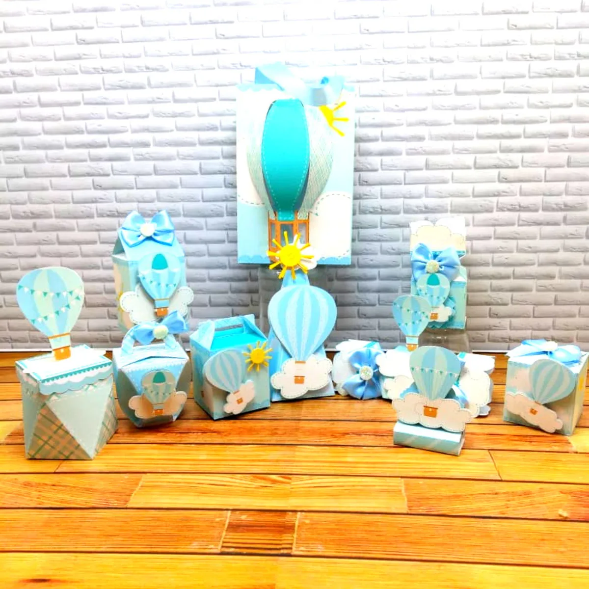 Kit Digital Balão: 10 Caixas e Moldes para Lembrancinhas Lindas