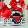 Kit digital de decoração para festas com topper de bolo e mimos estruturados no tema Chá de Lingerie.
