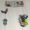 Moldes de caixas e embalagens decoradas com elementos assustadores no tema Hotel Transilvânia.
