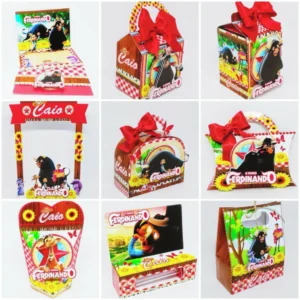 Arquivo digital de personalizados no tema Touro Ferdinando no formato Silhouette Studio.