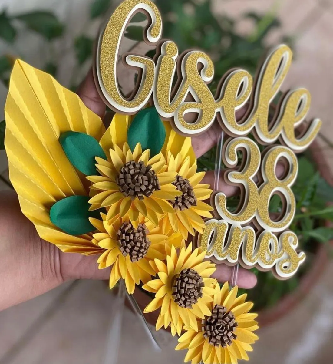Arquivos de Corte Girassol: 10 Modelos Topper de Bolo Festa Top