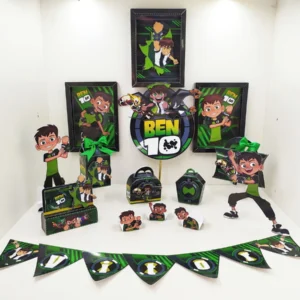 Caixinhas personalizadas do Ben 10 prontas para recorte nos formatos Silhouette Studio e PDF.