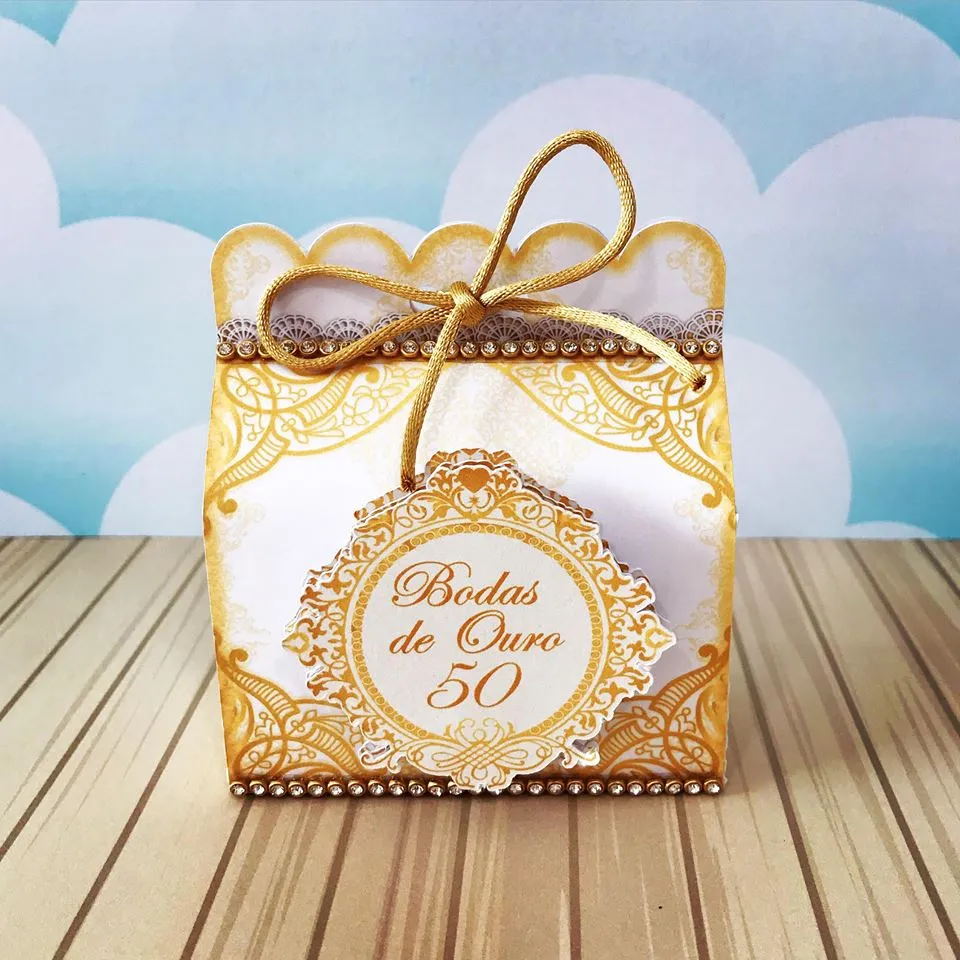 Arquivo digital para imprimir e cortar em casa decoração de festa e topper Bodas de Ouro.
