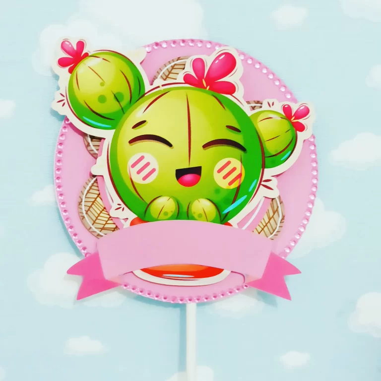 Kit digital de personalizados tropicais no tema Cacto e Suculentas em Studio e PDF.