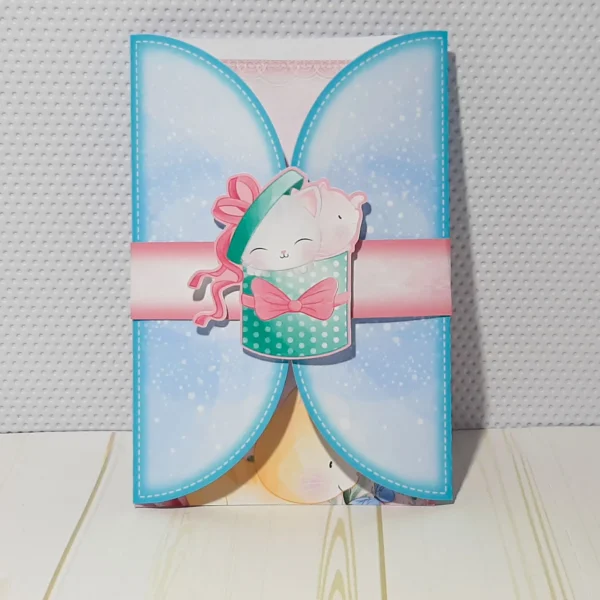 Kit digital de decoração para festas com topper de bolo e temas de gatinhos e patinhas.