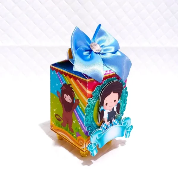 Molde de corte para topper de bolo de aniversário infantil com silhueta dos sapatinhos vermelhos da Dorothy e arco-íris em formato Studio e PDF.