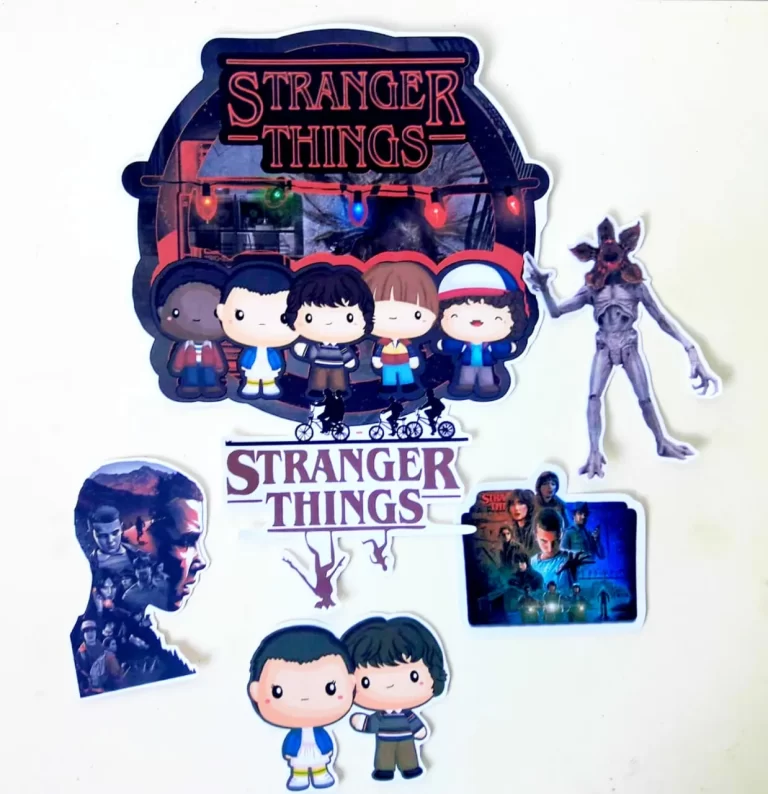 Caixinhas personalizadas de Stranger Things prontas para impressão e recorte em Studio e PDF.