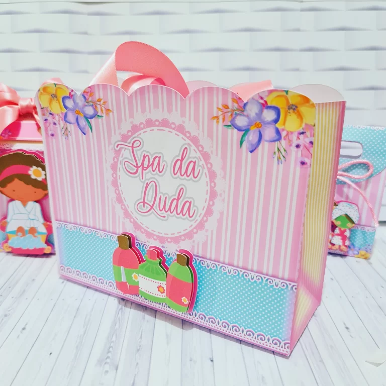 Kit digital de decoração para festas com topper e temas de estética e Spa.