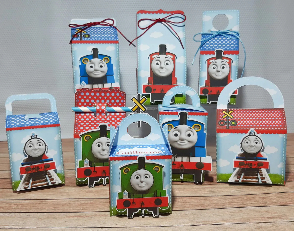 Arquivo digital de corte do trenzinho Thomas e Seus Amigos para personalizados de festa infantil.