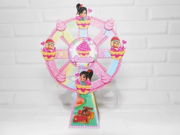 Moldes digitais em alta resolução do tema Vanellope von Schweetz para papelaria e decoração.