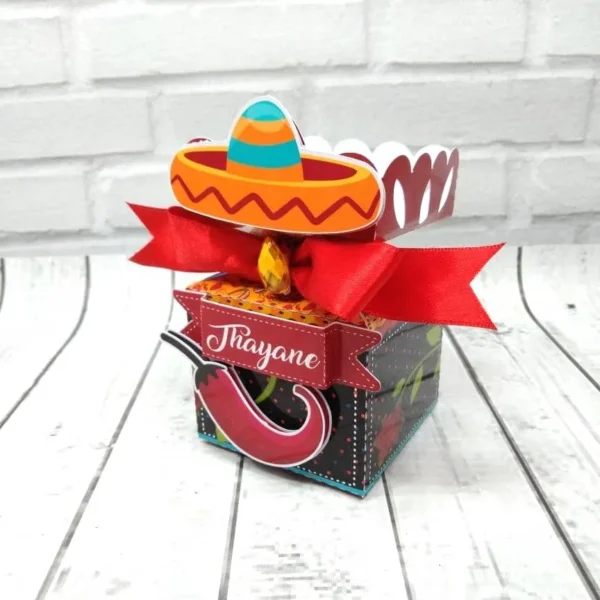 Arquivo digital aberto mostrando moldes de topper de mesa e bases decorativas com o design de caveira mexicana pronto para impressão e corte.