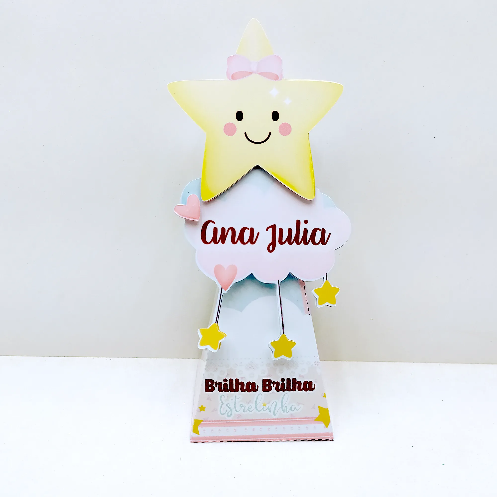 Moldes práticos de scrapfesta para ornamentação de festa estrelinha em formato Studio, PNG e PDF.