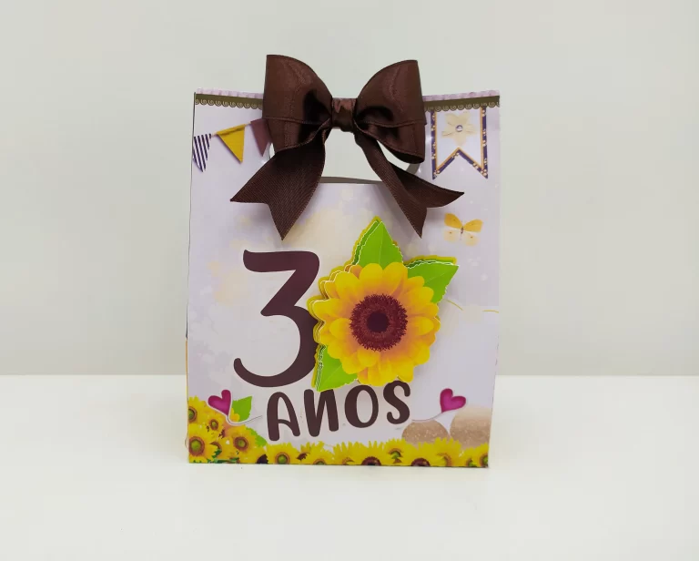 Centro de mesa e topper para decoração de festas com o tema Girassol em Studio e PDF.