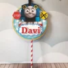 Kit digital de decoração para festas com centro de mesa e temas do desenho Thomas e Seus Amigos.
