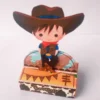 Moldes digitais em alta resolução do tema Cowboy Infantil para papelaria personalizada e decoração de mesa.