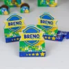 Arquivo digital para imprimir e cortar em casa decoração de festa e topper do tema seleção brasileira de futebol.