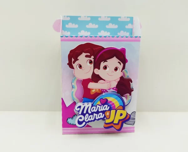 Moldes de caixas e embalagens finas de Maria Clara e JP nos formatos Studio, PNG e PDF.
