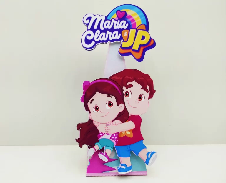 Moldes práticos de scrapfesta para lembrancinhas de Maria Clara e JP em formato Studio, PNG e PDF.