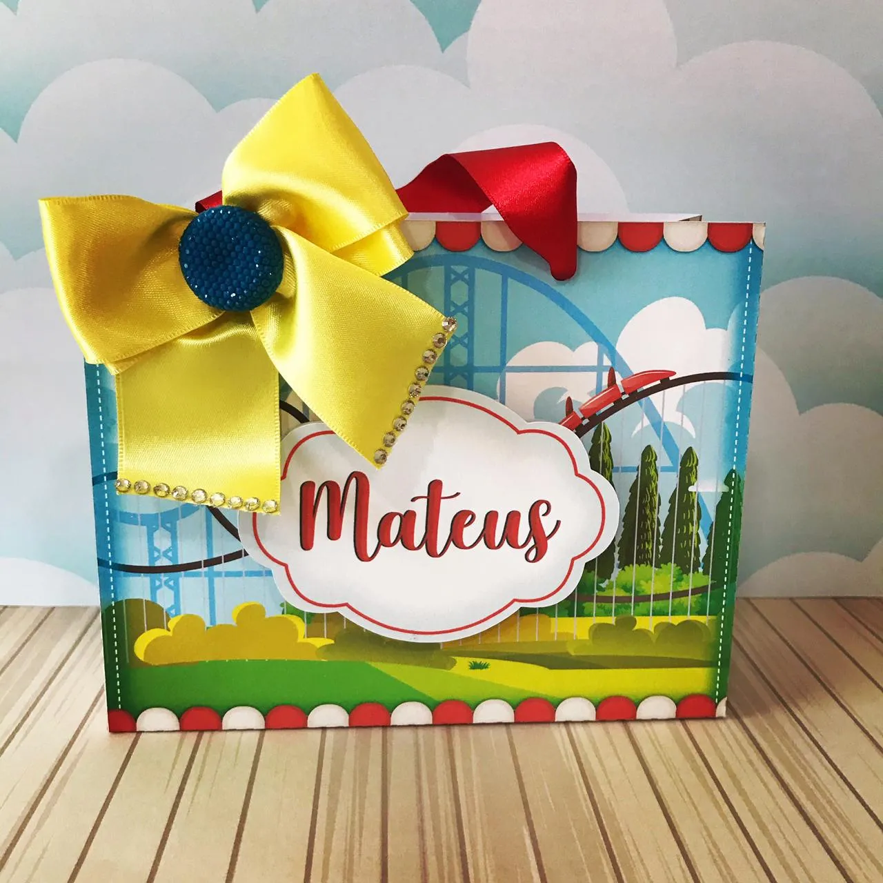 Caixinhas personalizadas de parque prontas para impressão e recorte em Studio e PDF.