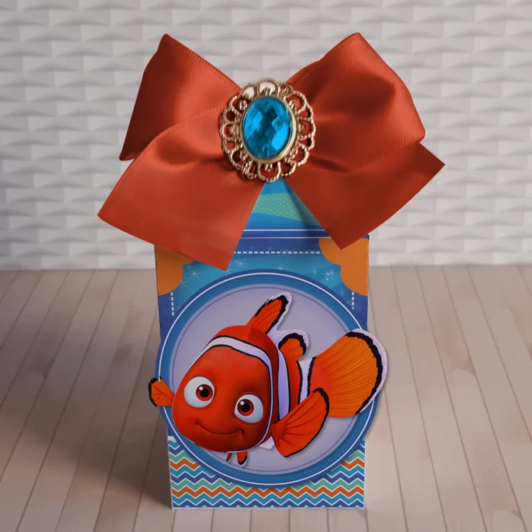 Kit festa Procurando Nemo com artes digitais em formato Studio, PDF e PNG para decoração.