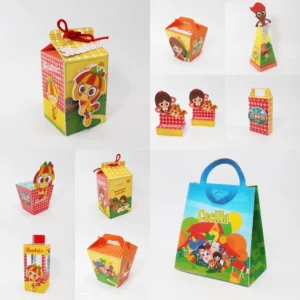 Kit digital de personalizados infantis para decoração no tema Sítio do Picapau Amarelo nos formatos Silhouette Studio e PDF.