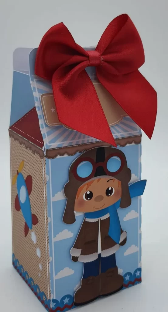 Moldes práticos de scrapfesta para lembrancinhas de decoração de Aviador em formato Studio e PDF.