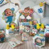 Kit digital de personalizados infantis para Decoração Tema Cocomelon em Studio e PDF.
