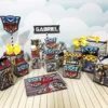 Kit digital de personalizados de robôs para Decoração Tema Transformers em Studio e PDF.
