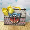 Moldes práticos de scrapfesta para lembrancinhas dos Transformers em Studio e PDF.